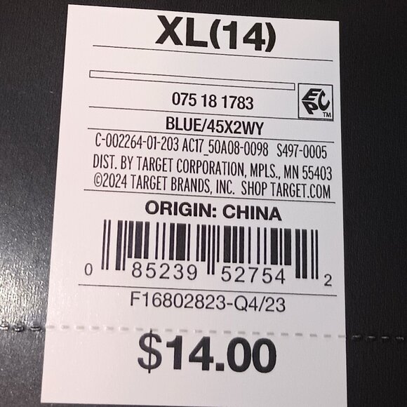 NEW Girls' 2pc Cloud' Pointelle Ruffle Tank Pajama Set - art class Light Blue XL - Picture 4 of 4